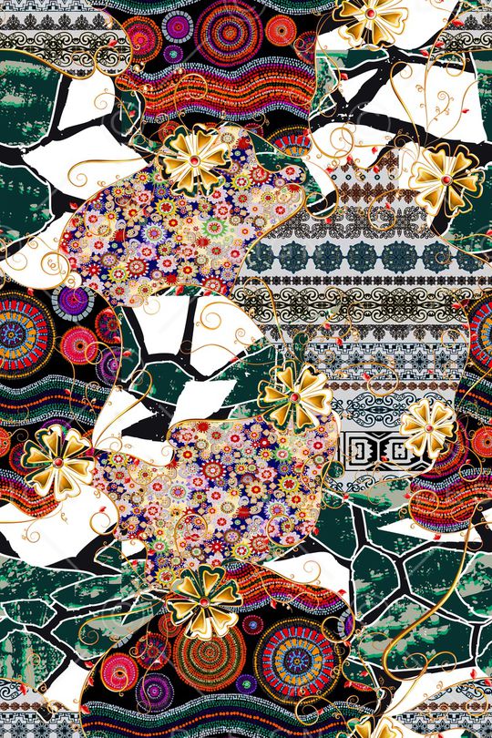 几何印花华亿平台图片