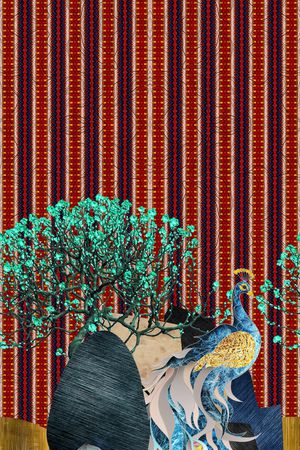 几何印花华亿平台图片