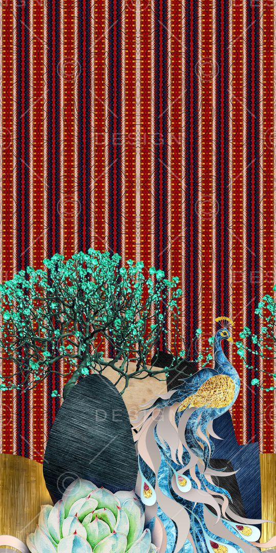 几何印花华亿平台图片