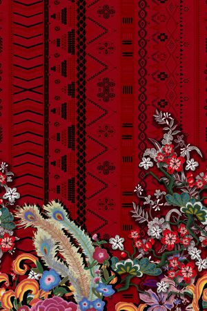 几何印花华亿平台图片