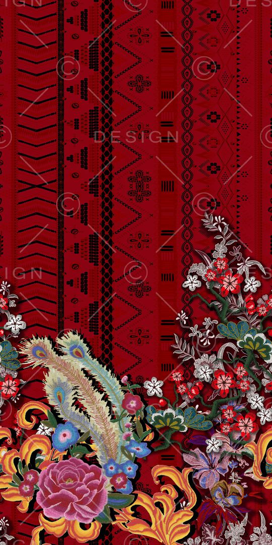 几何印花华亿平台图片