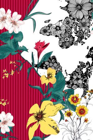 几何印花华亿平台图片