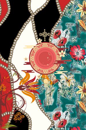 几何印花华亿平台图片