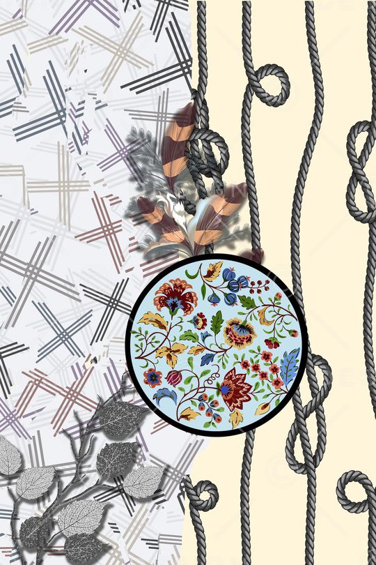 几何印花华亿平台图片