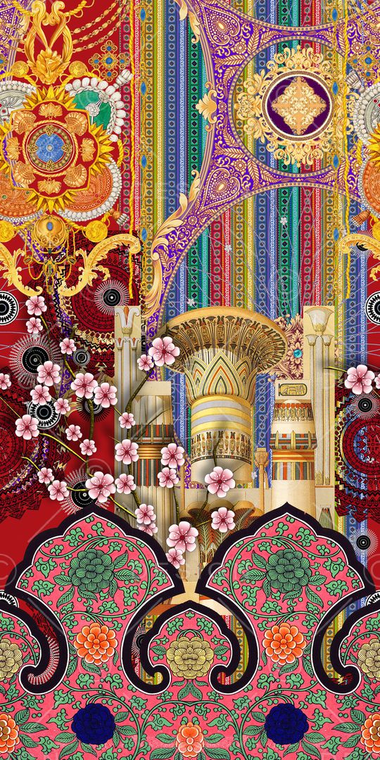 几何印花华亿平台图片