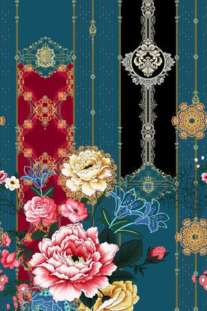 几何印花华亿平台图片