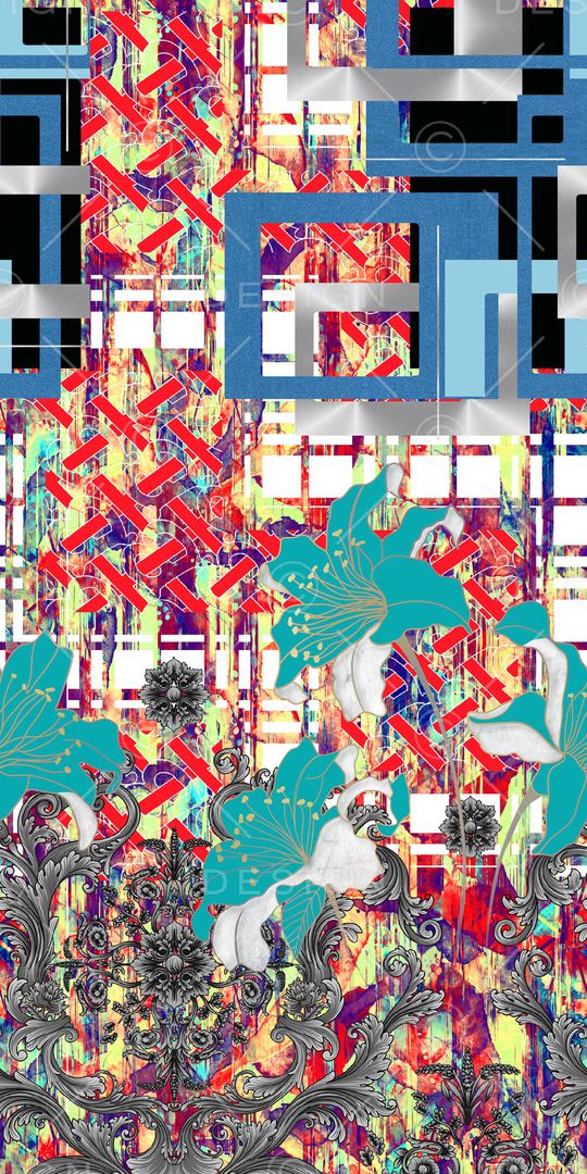 几何印花华亿平台图片