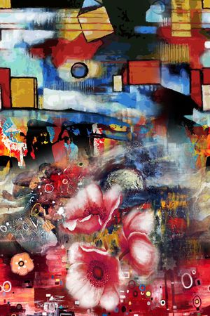 油画华亿平台印花华亿平台图片