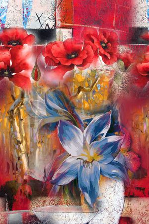 油画华亿平台印花华亿平台图片