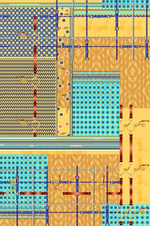 几何印花华亿平台图片