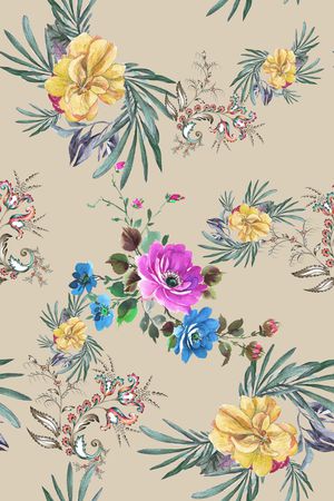 玫瑰花印花华亿平台图片