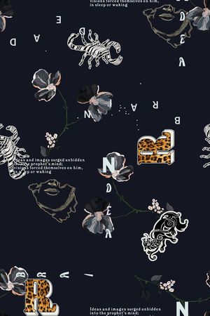 字母印花华亿平台图片