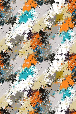 抽象男装印花华亿平台图片