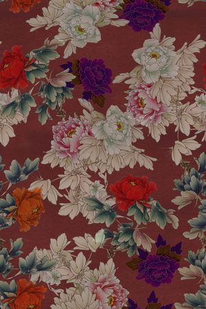 月季花印花华亿平台图片