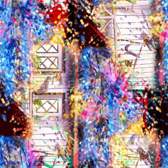 彩底花卉印花华亿平台图片