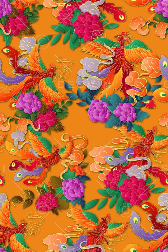 花卉印花华亿平台图片