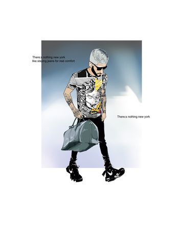 人物印花华亿平台图片