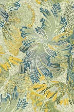 花卉蝴蝶印花华亿平台图片