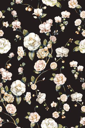 抽象花卉印花华亿平台图片