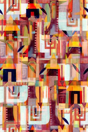 几何印花华亿平台图片