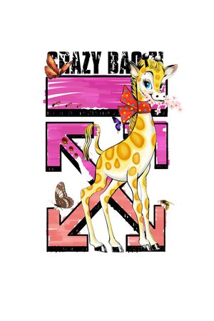 胸前独幅印花华亿平台图片