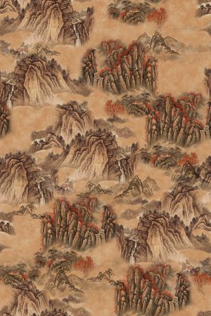 中国风印花华亿平台图片