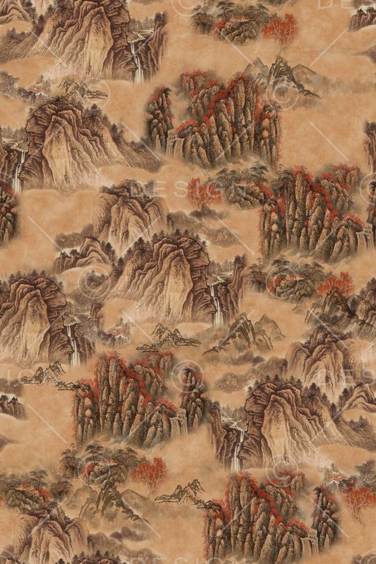 中国风印花华亿平台图片