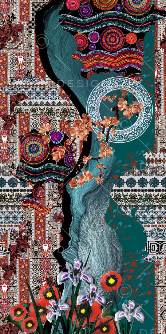 几何印花华亿平台图片