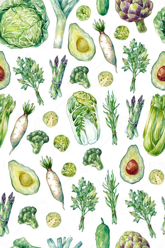 蔬菜水果印花华亿平台图片