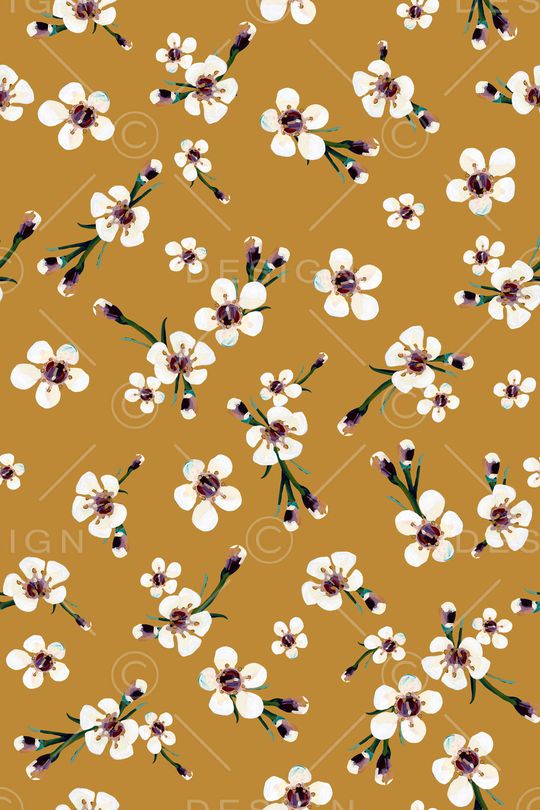 清爽底花卉印花华亿平台图片