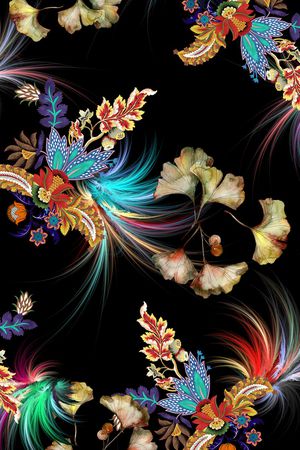 几何印花华亿平台图片