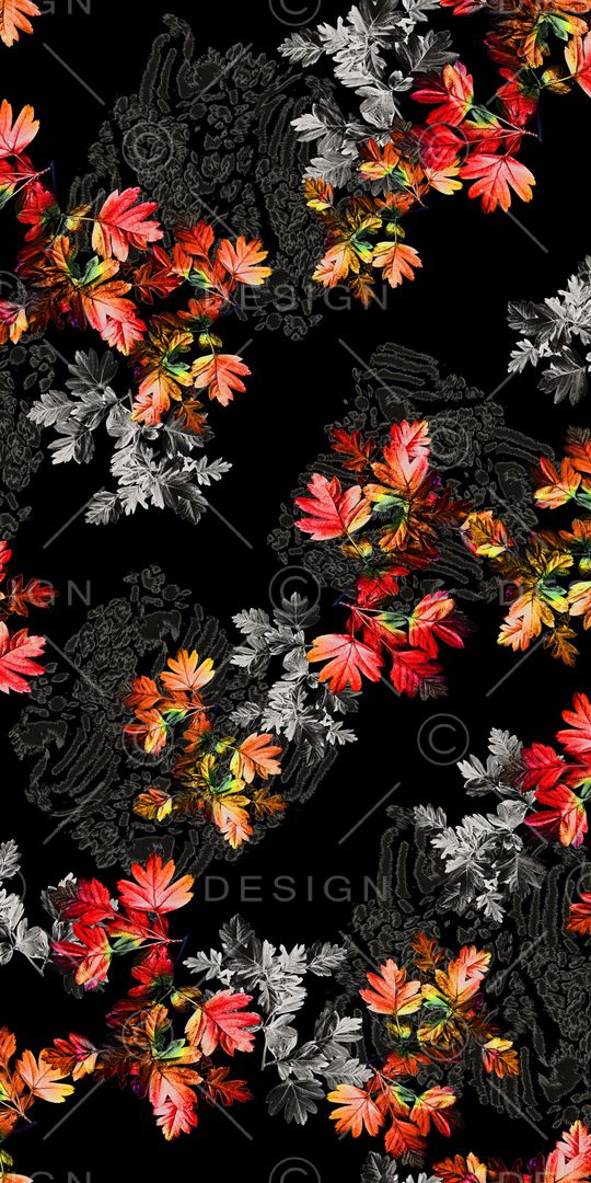 绿植树叶印花华亿平台图片