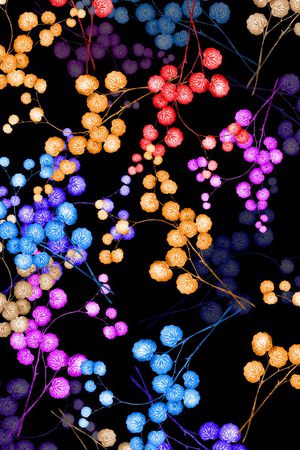 绿植树叶印花华亿平台图片