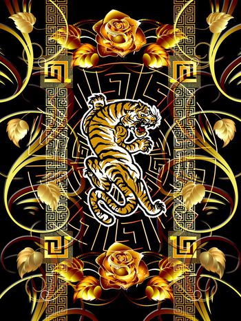 宫廷风印花华亿平台图片