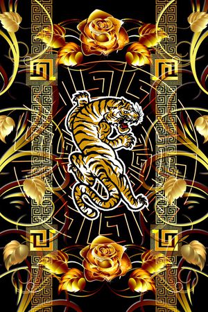 宫廷风印花华亿平台图片