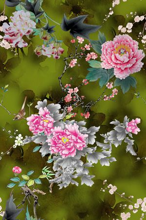 梅花印花华亿平台图片