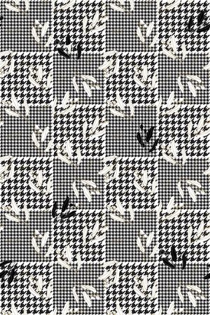 千鸟格印花华亿平台图片