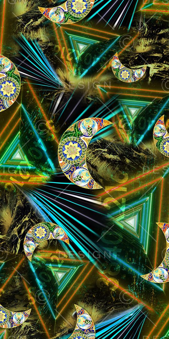 抽象花卉印花华亿平台图片