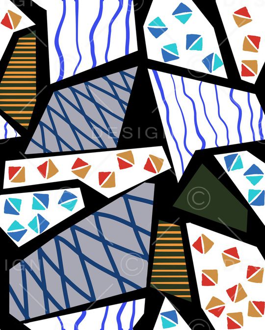 几何印花华亿平台图片