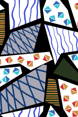 几何印花华亿平台图片