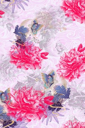 鸢尾花印花华亿平台图片