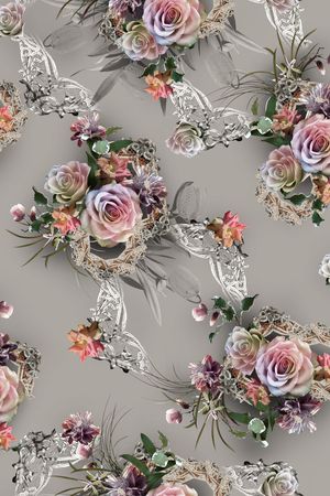 花卉印花华亿平台图片