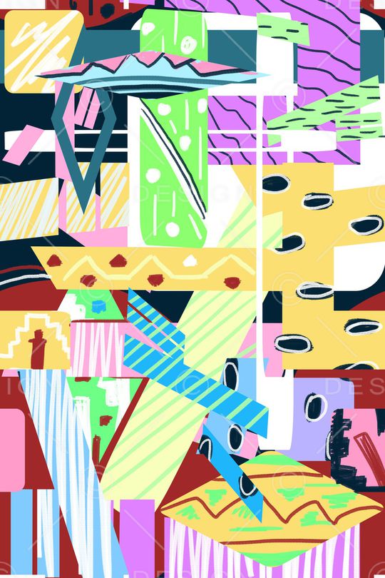 几何印花华亿平台图片