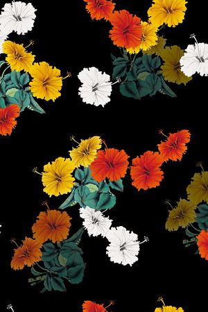 连衣裙印花华亿平台图片