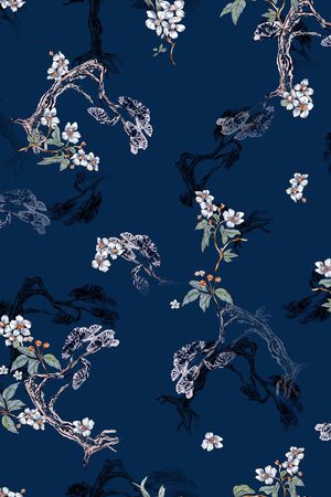 连衣裙印花华亿平台图片