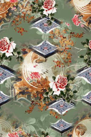 简约印花华亿平台图片