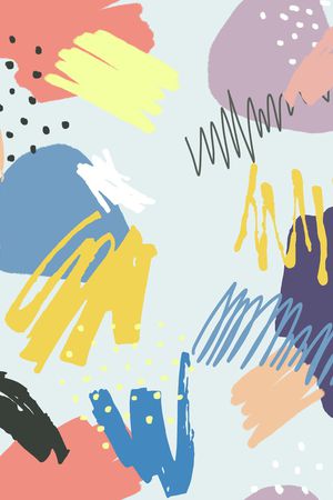 几何花卉印花华亿平台图片