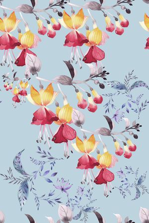 花卉印花华亿平台图片