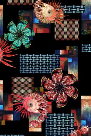 几何印花华亿平台图片