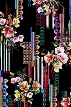 几何印花华亿平台图片